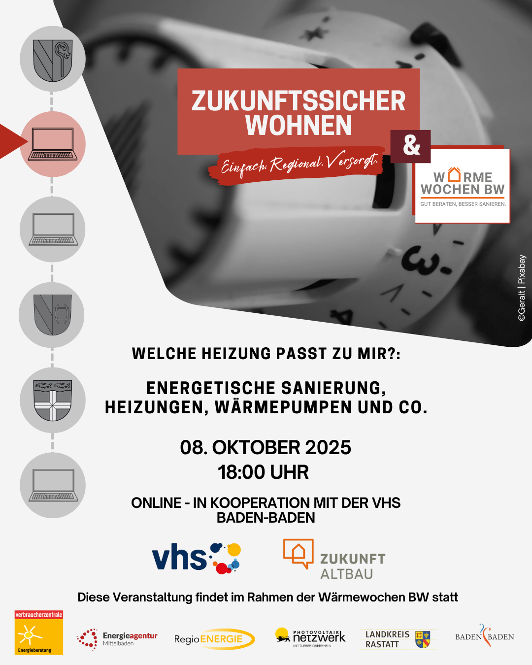 Welche Heizung passt zu mir: Energetische Sanierung, Heizungen, Wärmepumpen und Co. – Online